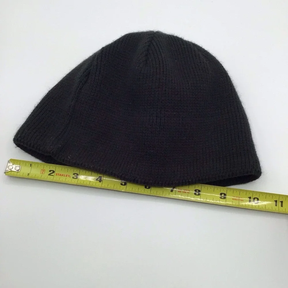 The North Face Black Fleece Lined Knit Beanie Hat Adult One Size